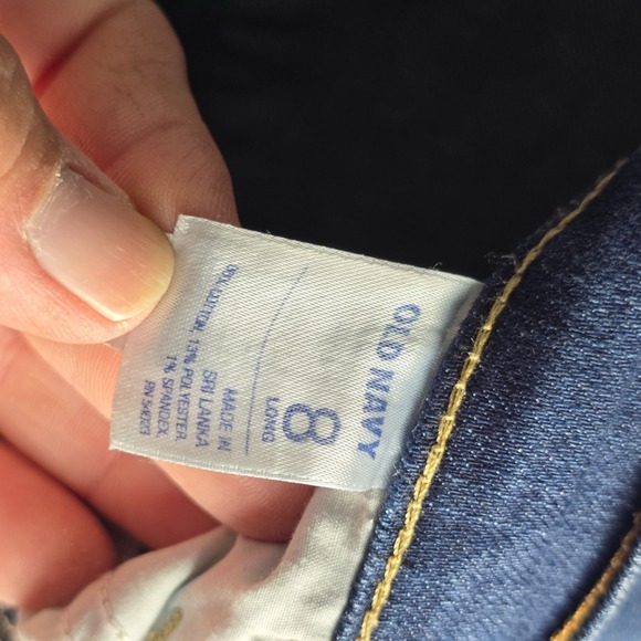 Old Navy The Flirt Jeans Size 8 Dark Wash‎ Mid-Rise Bootcut Denim GUC - Picture 5 of 10